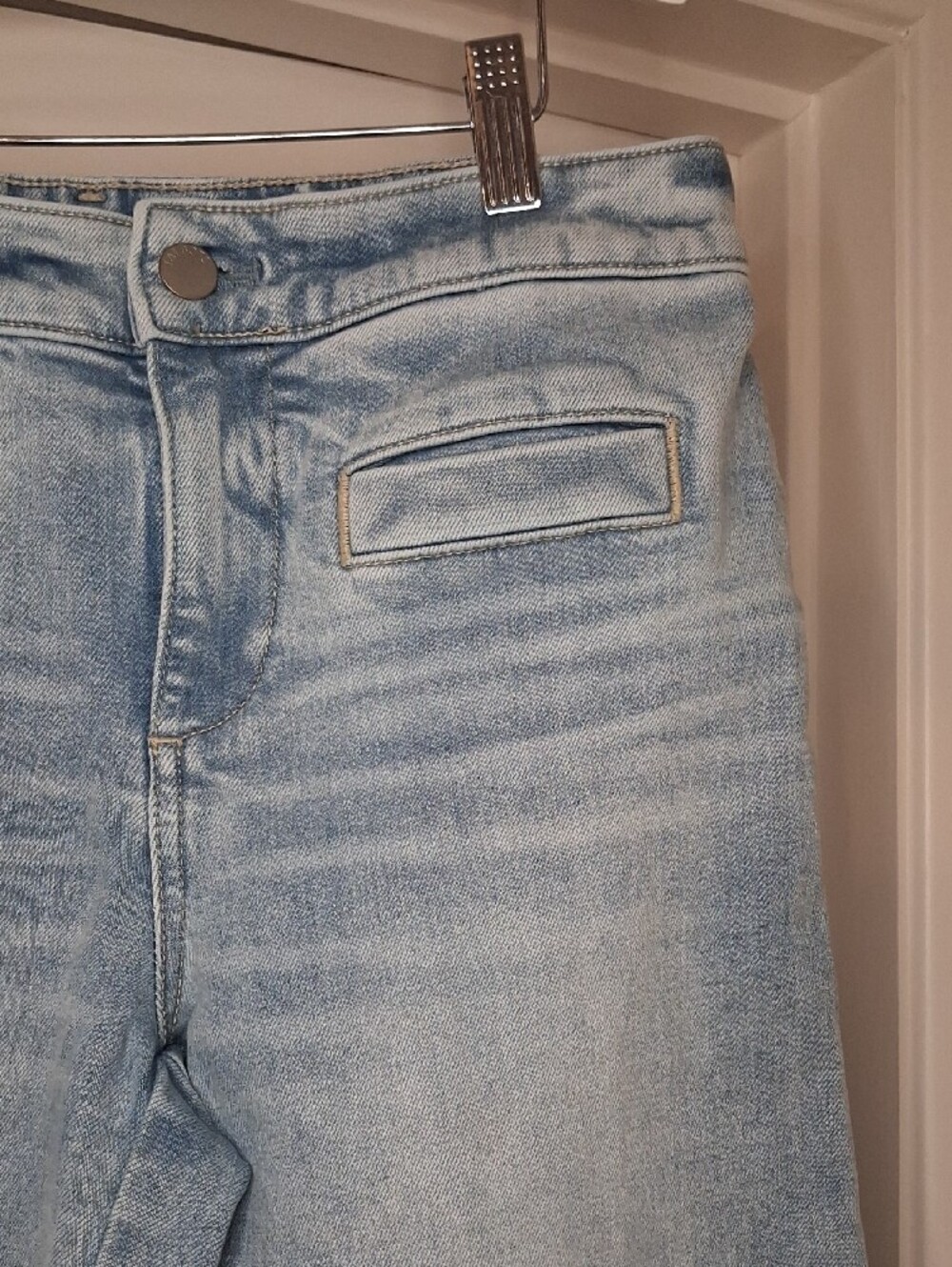 Talbots Light Blue Wide-Leg Cropped Jeans - Picture 6 of 10